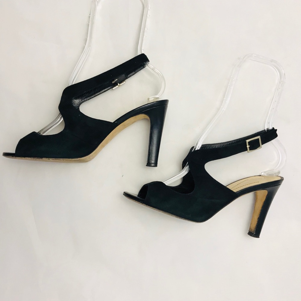 Kate Spade Sexy Black Suede Heels Size 7.5 B - Picture 5 of 7